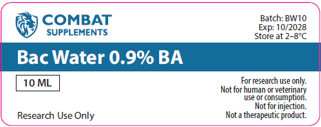Bacteriostatic Water – 10ml Sterile Vial (Research Use Only)